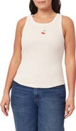 C & C California Embroidered Ribbed Tank
