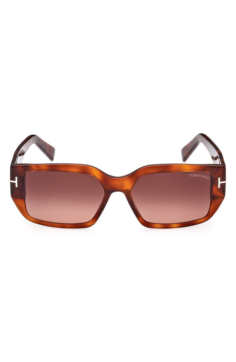 TOM FORD 56mm Square Sunglasses, Main, color,