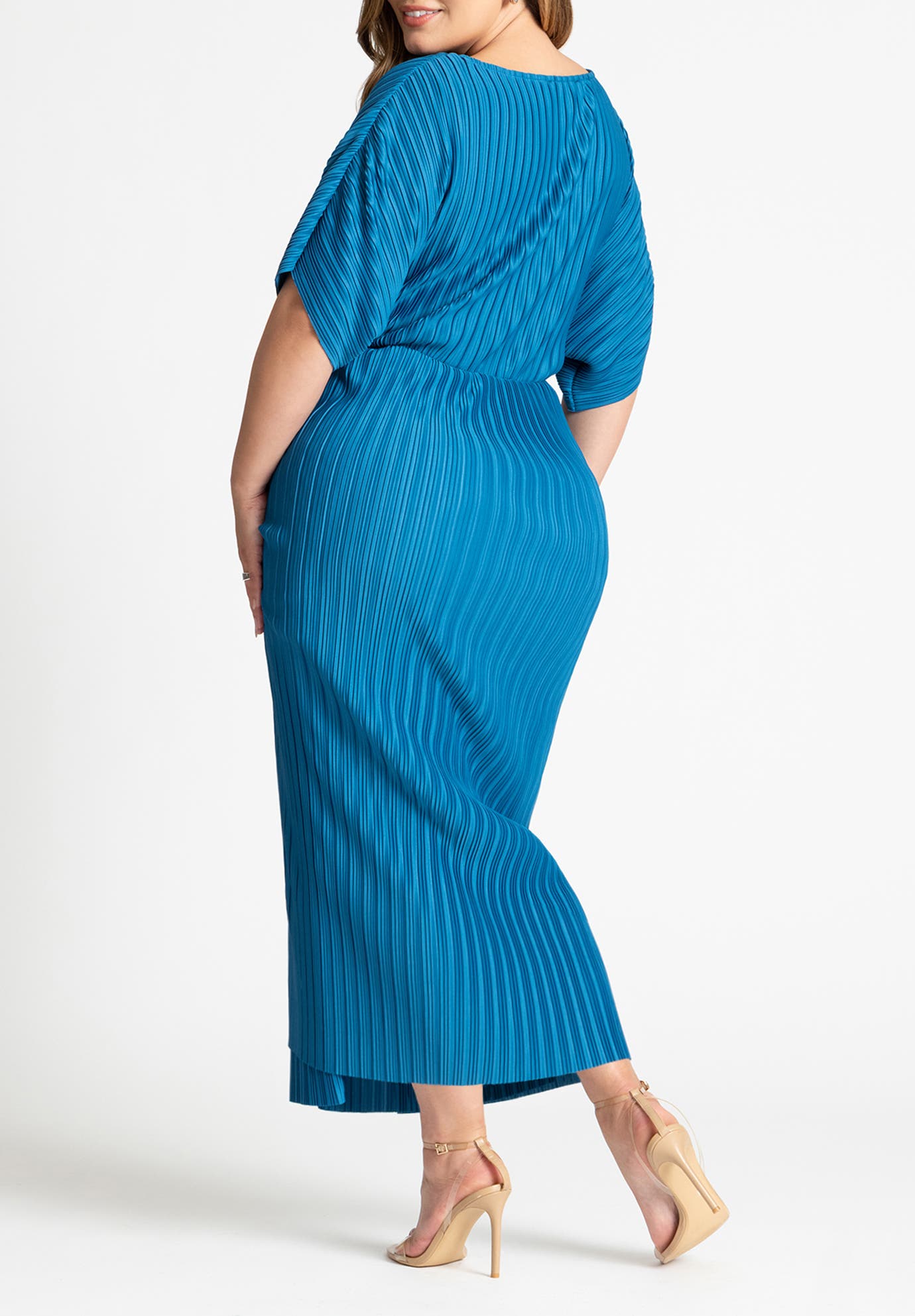 Draped Plisse Dress - image 2