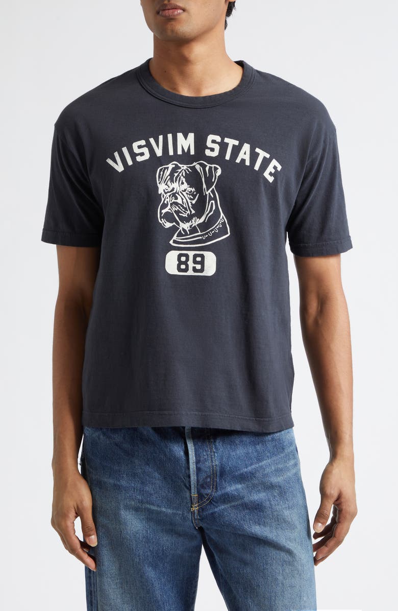 VISVIM Jumbo Damaged '89 Graphic T-Shirt, Main, color, Black