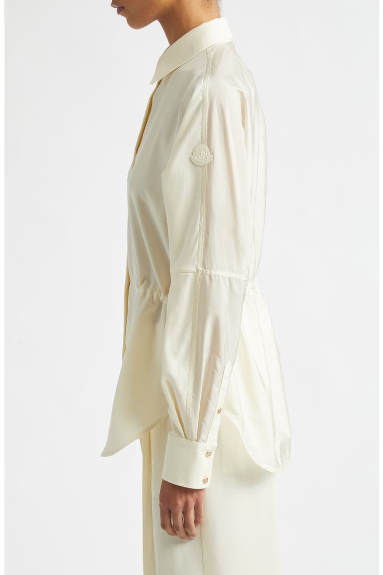 Mixed Media Snap-Up Shirt, Alternate, color, WHITE