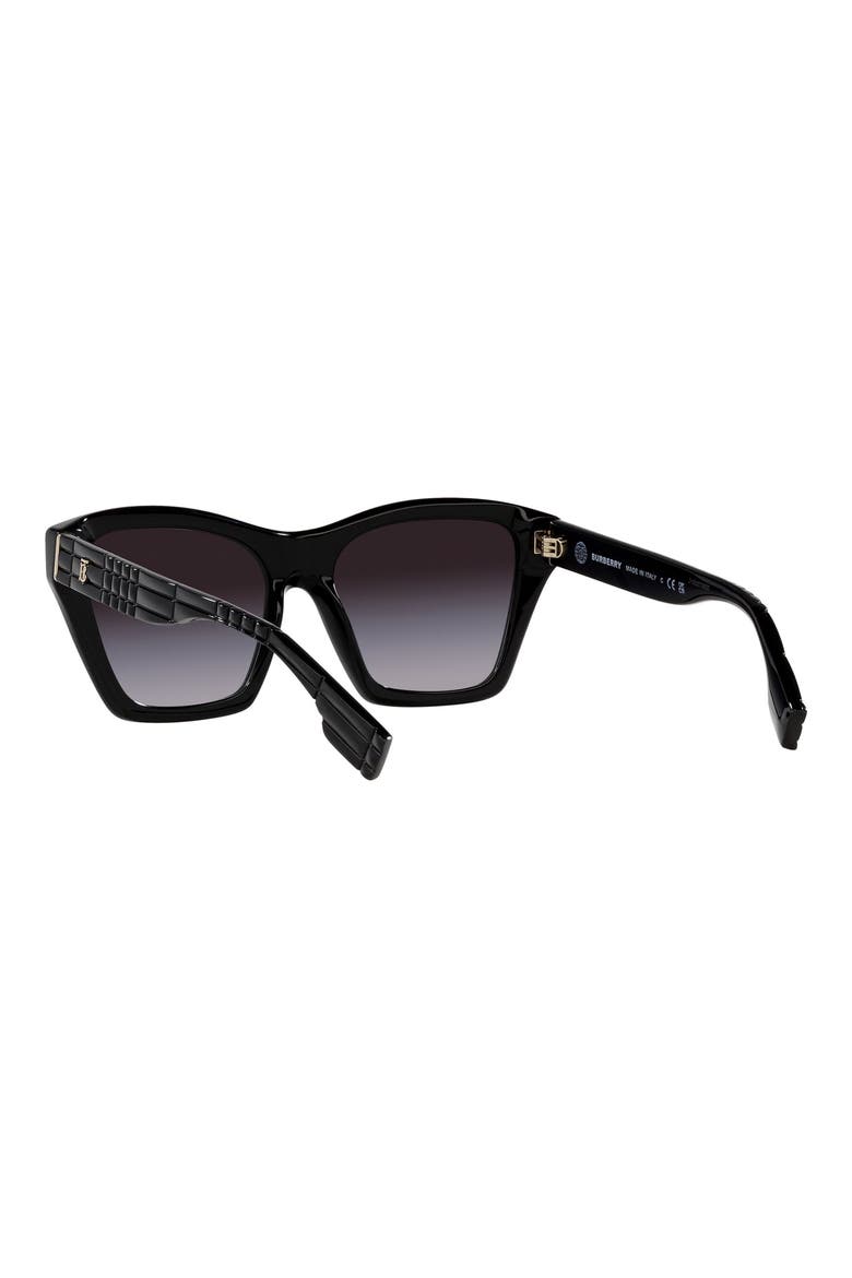 Arden 54mm Gradient Square Sunglasses, Alternate, color, BLACK