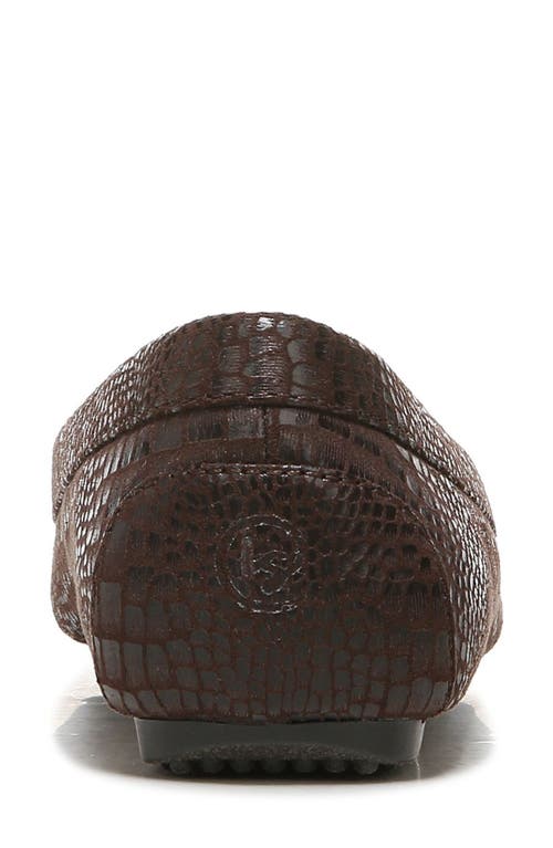 Lifestride Turnpike Croc Embossed Loafer In Brown