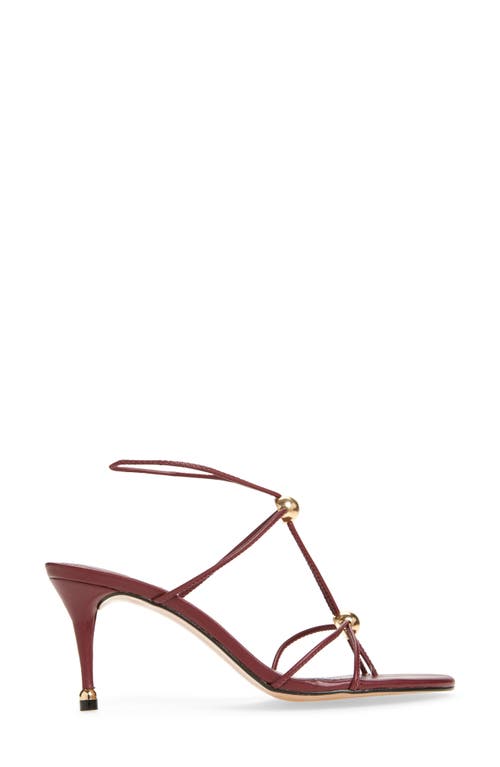 Steve Madden Ramos Strappy Sandal In Burgundy
