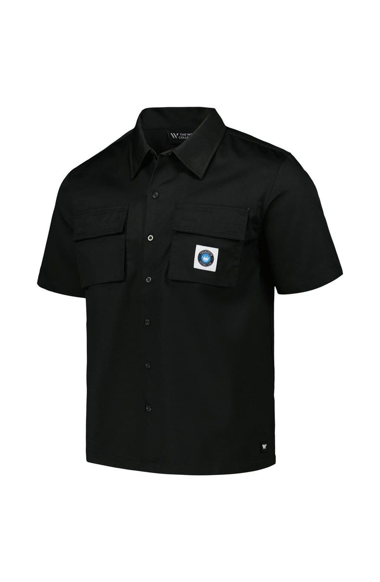 THE WILD COLLECTIVE Men's The Wild Collective Black Charlotte FC Utility Button-Up Shirt, Alternate, color, Black