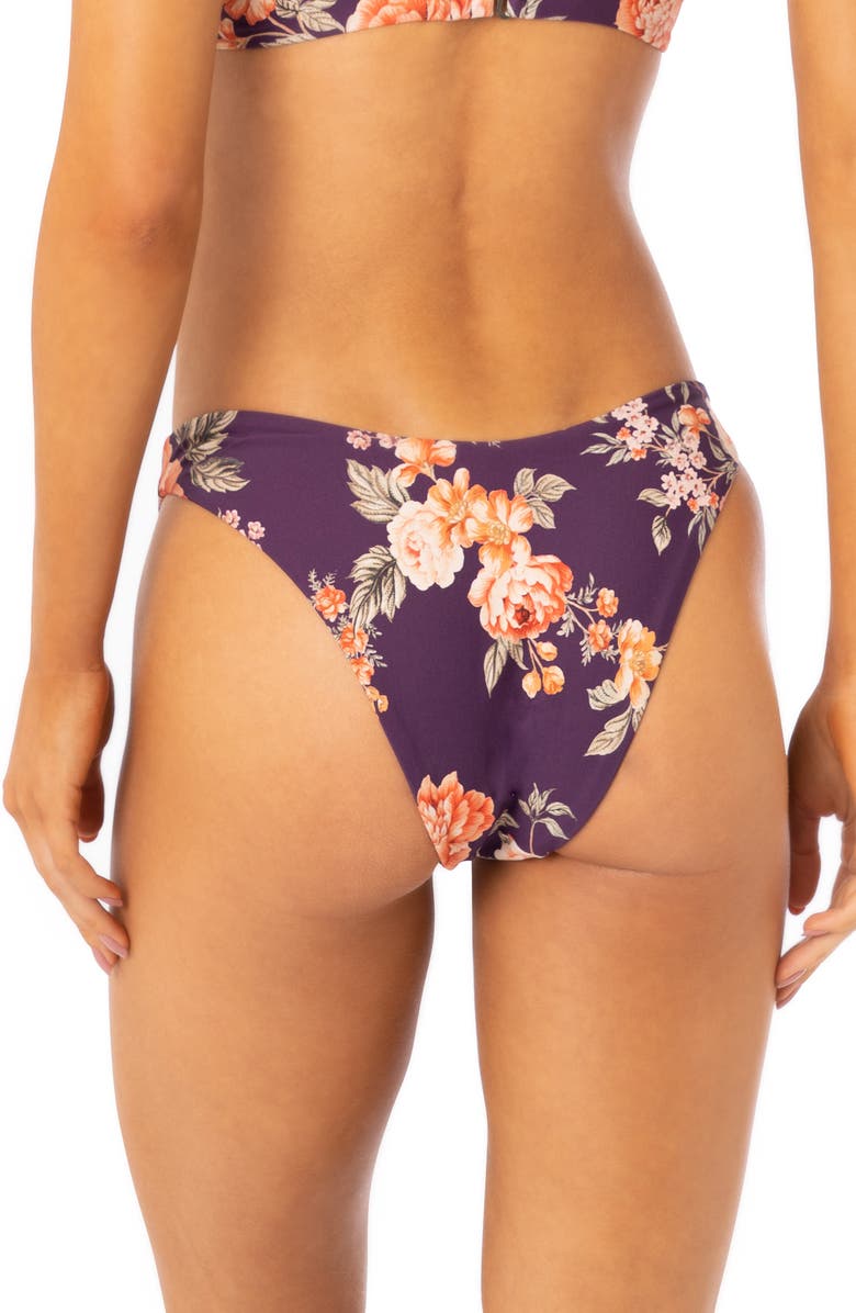 Maaji Vintage Flower Splendour Reversible Bikini Bottoms, Alternate, color,