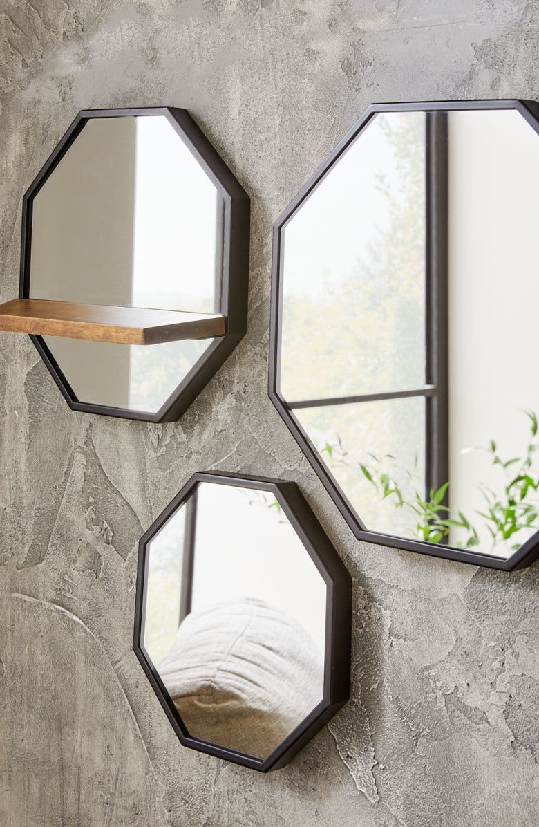 NEXT Bronx Set of 3 Octagon Mirrors, Alternate, color,