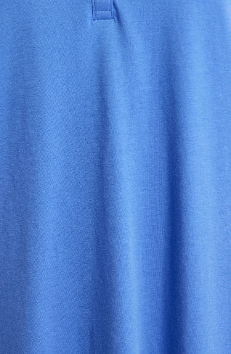 Eileen Fisher Henley Organic Cotton Dress, Alternate, color, Blue Star