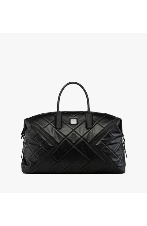 X-Large Ottomar Weekender in Diamond Quilted Leather