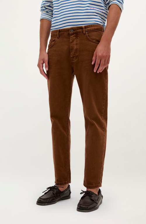 Scalpers Cropped Jeans In Brown