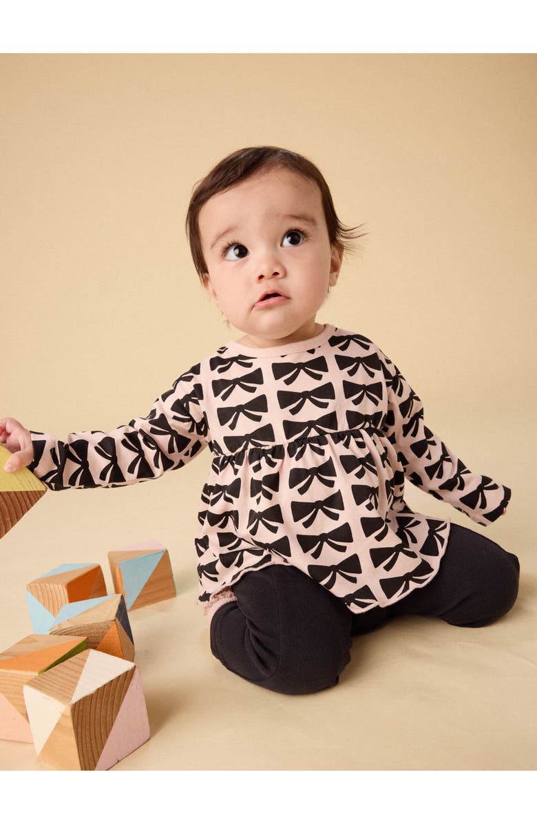 Tea Collection Peplum Top & Pants Baby Set, Alternate, color, Bow