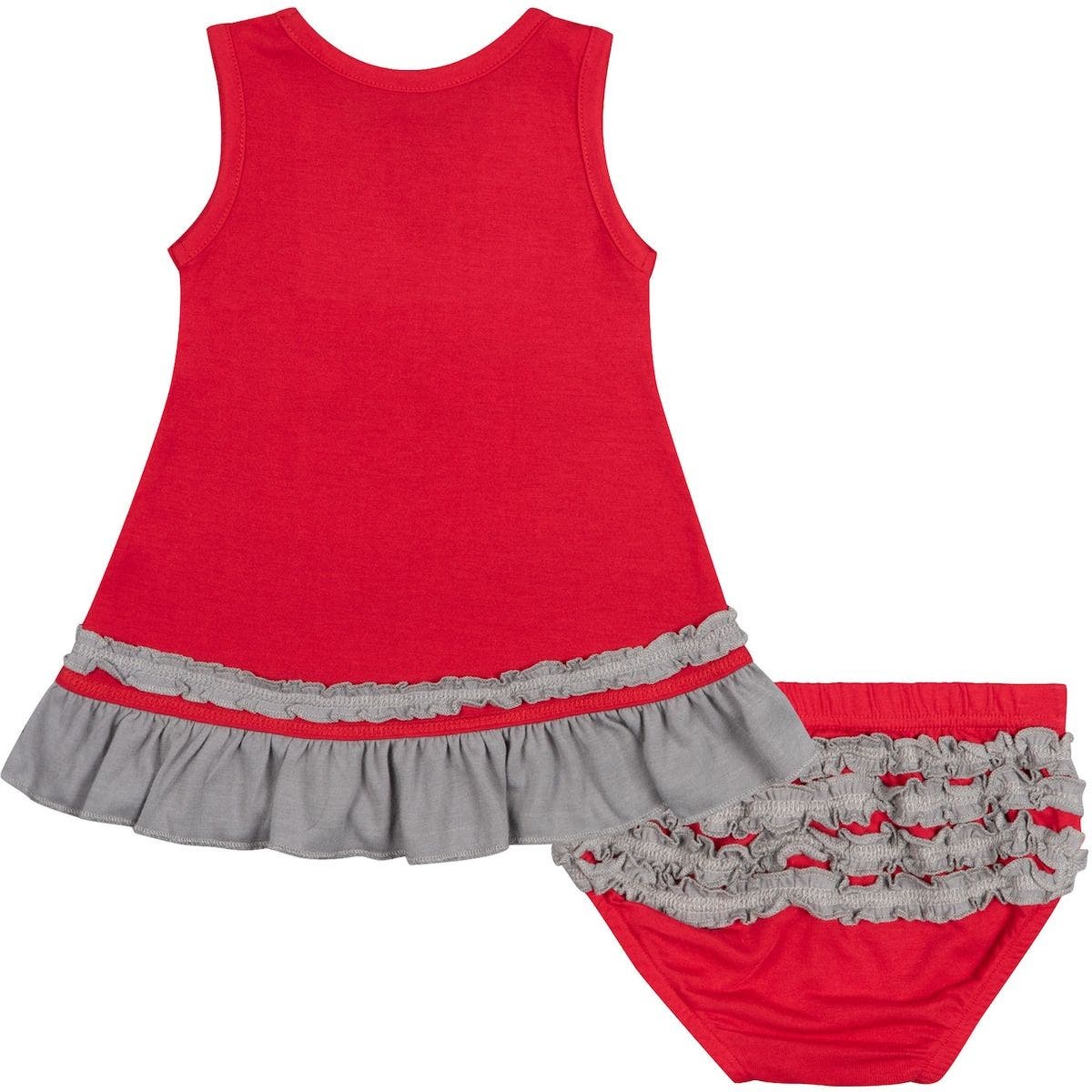 COLOSSEUM Girls Infant Colosseum Scarlet Ohio State Buckeyes Ruffle ...
