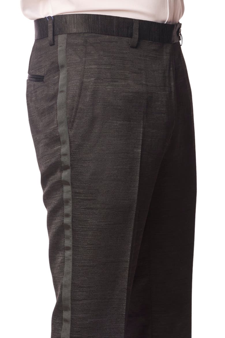Slim Fit Sloane Tuxedo Pants, Alternate, color, BLACK JACQUARD