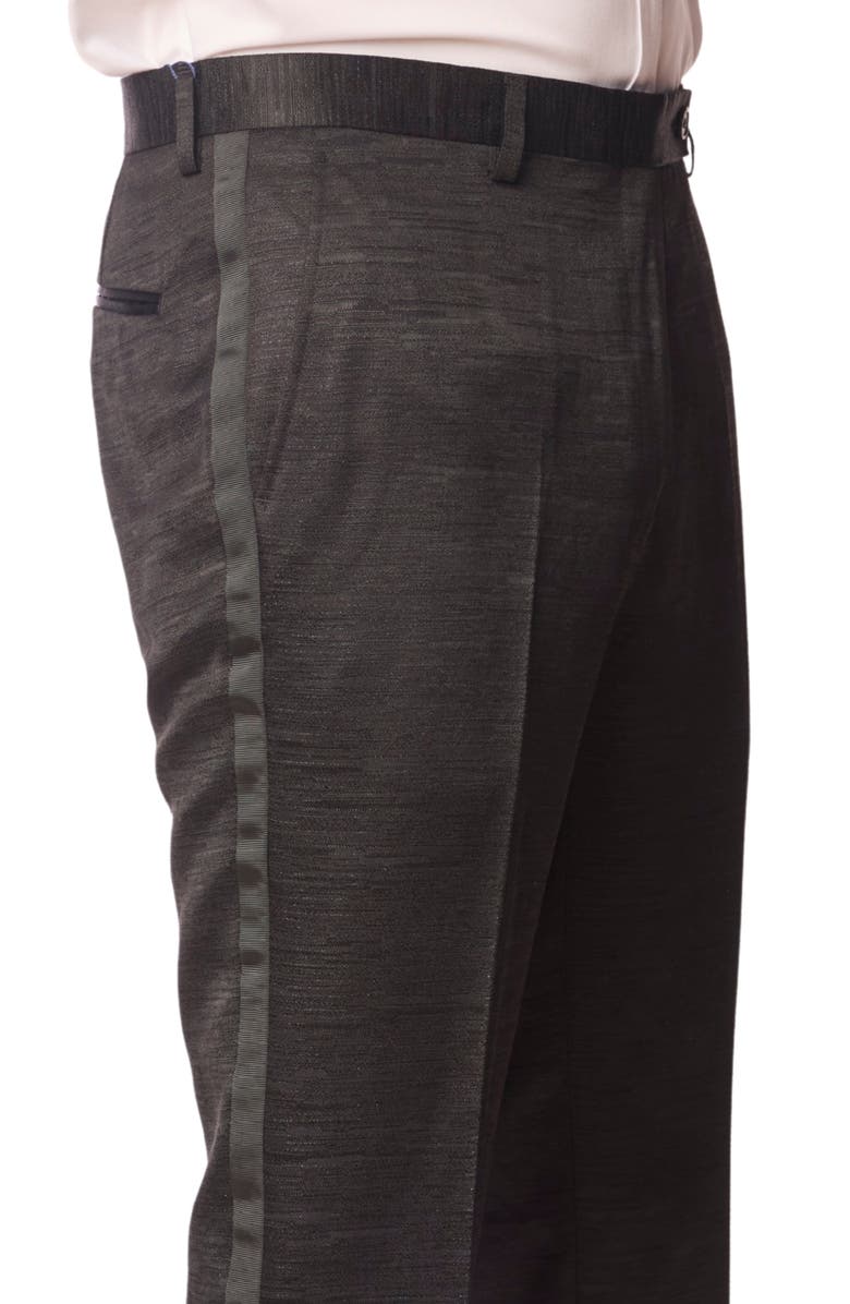 PAISLEY & GRAY Slim Fit Sloane Tuxedo Pants, Alternate, color, Black Jacquard