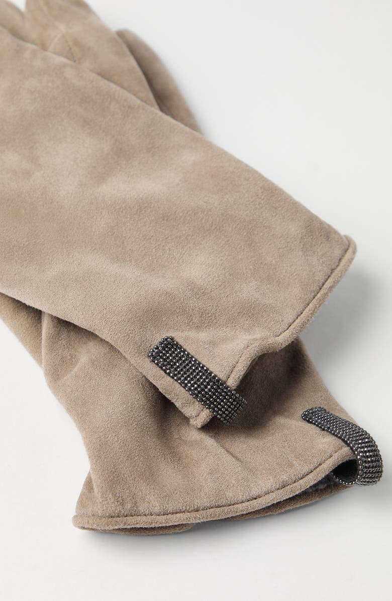 Brunello Cucinelli Suede gloves, Alternate, color, 