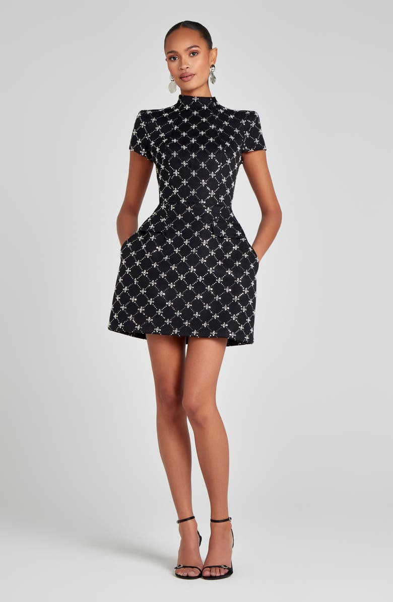 NADINE MERABI Minnie Embellished Minidress, Alternate, color,