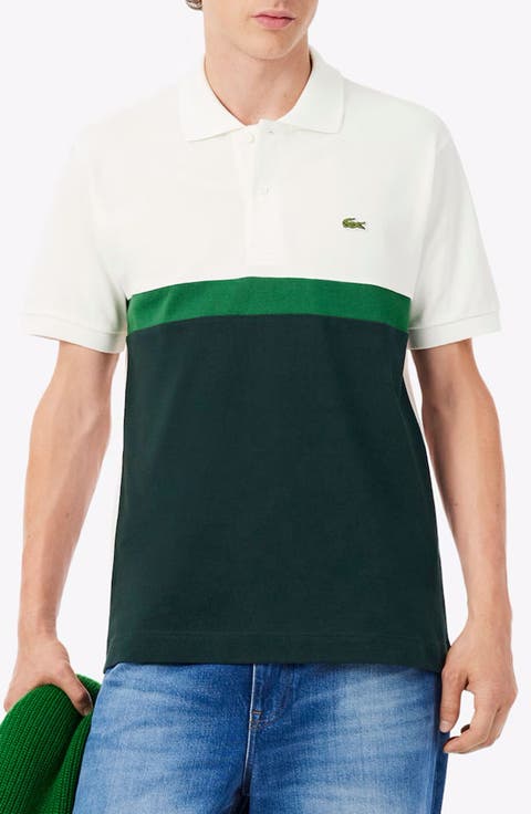 Colorblocked Cotton Piqué Polo