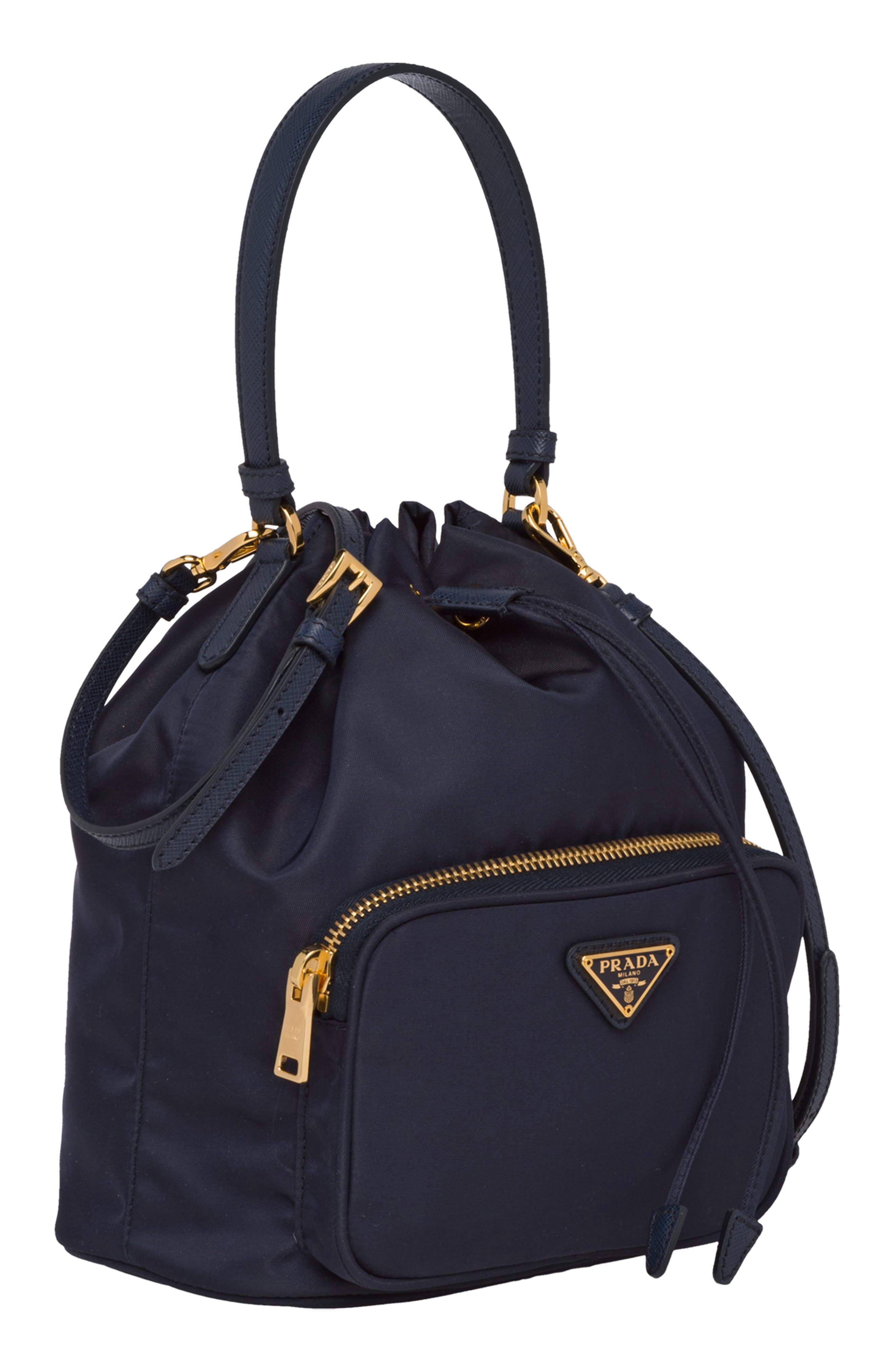 Prada Vela Bucket Bag, Alternate, color, 