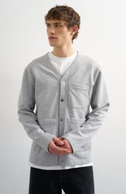 Topman Oversized Jersey Cardigan