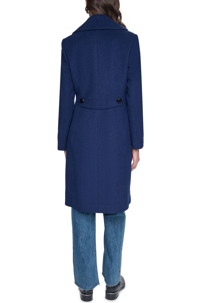 Oversize Collar Wool Blend Coat, Alternate, color, INK