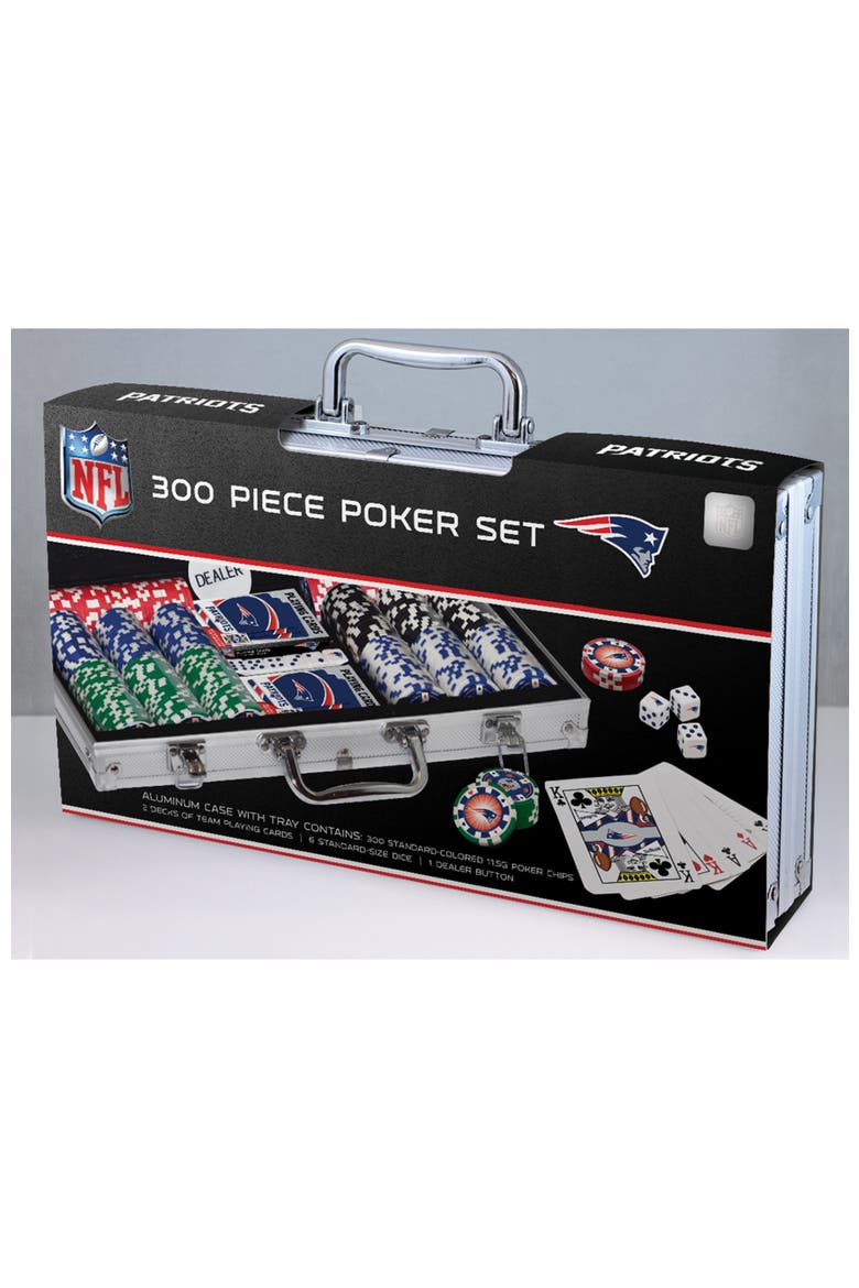 New England Patriots 300 Piece Poker Set, Main, color, Multicolor
