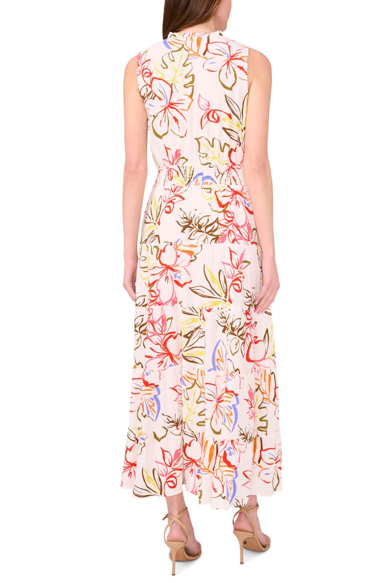 Sleeveless Tiered Maxi Dress, Alternate, color, PRISTINE