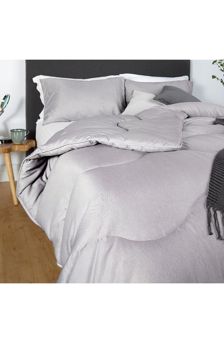 NIGHT LARK Herringbone Hypoallergenic Duvet Comforter, Alternate, color,