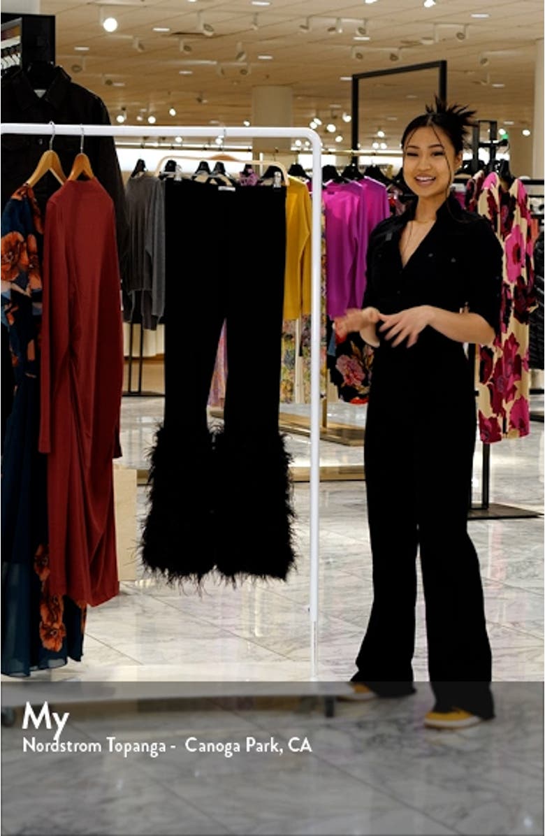 Nicolette Feather Trim Pants, sales video thumbnail
