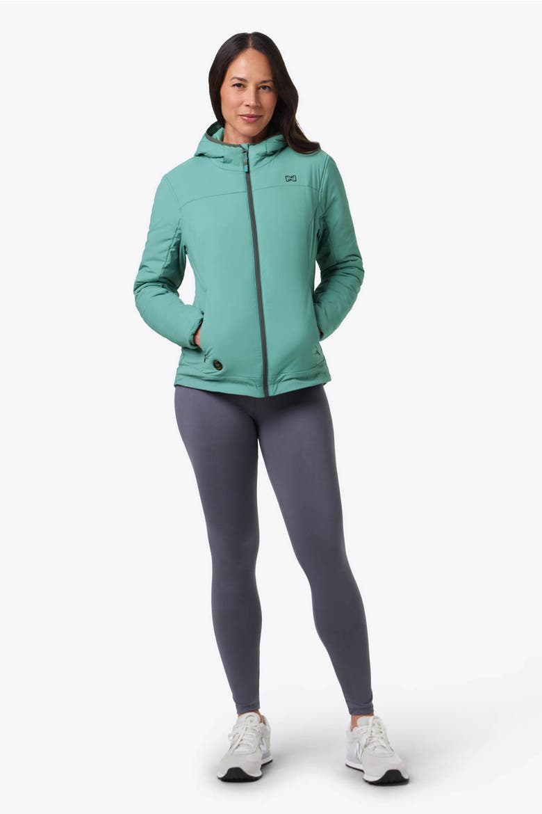 Women's Luma Heated Jacket, Alternate, color, Teal