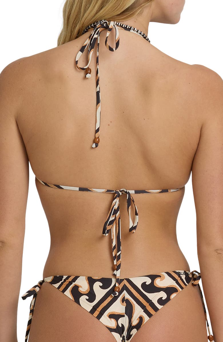 Billabong Dark Wave Multifit Bikini Top, Alternate, color, Black Pebble