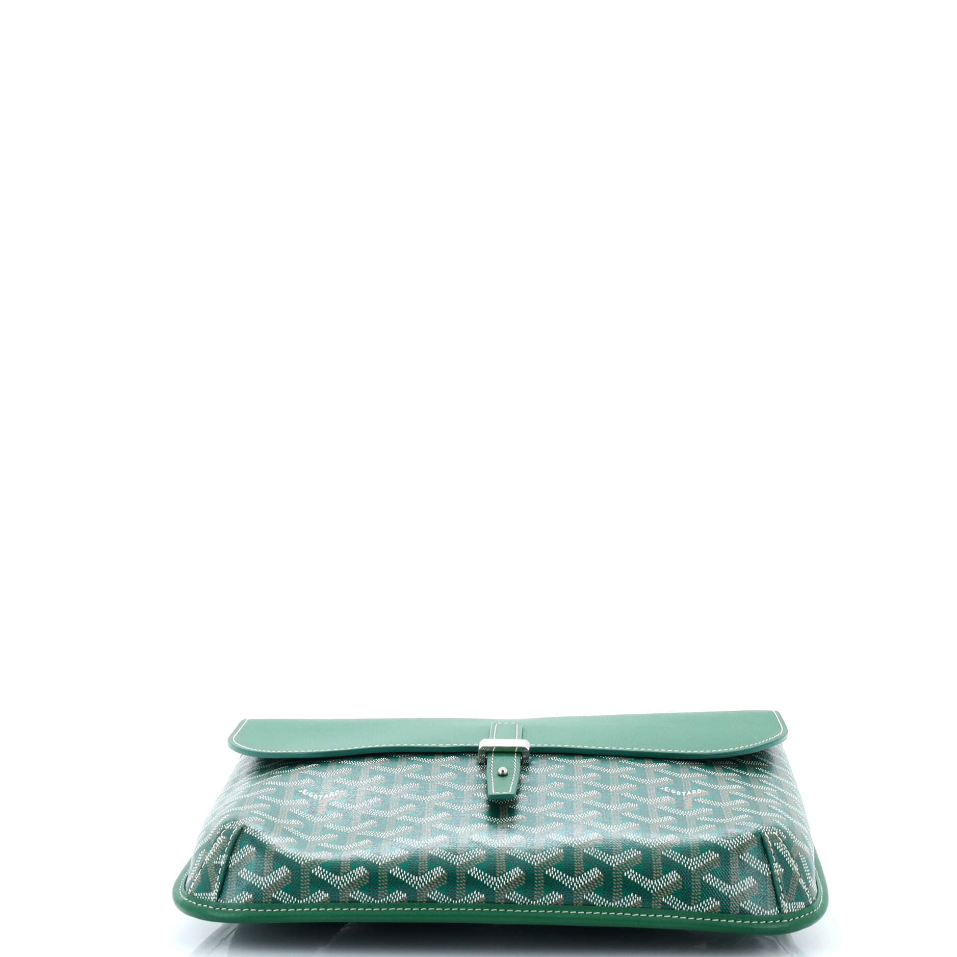 Pre-Owned Goyard Coursier Messenger Bag Coated Canvas and Leather, Alternate, color, Green