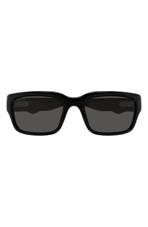 59mm Gradient Rectangular Sunglasses