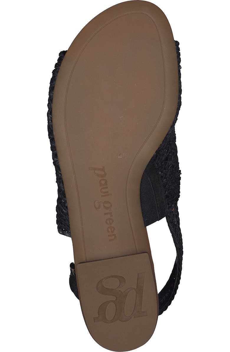Paul Green Helena Woven Leather Block Heel Sandal, Alternate, color,