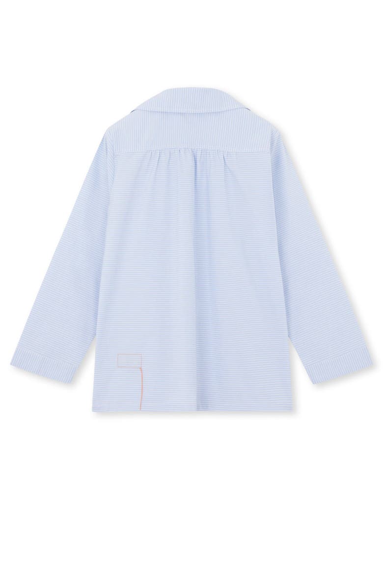 Fortela Striped Popeline Shirt, Alternate, color, Light Blue