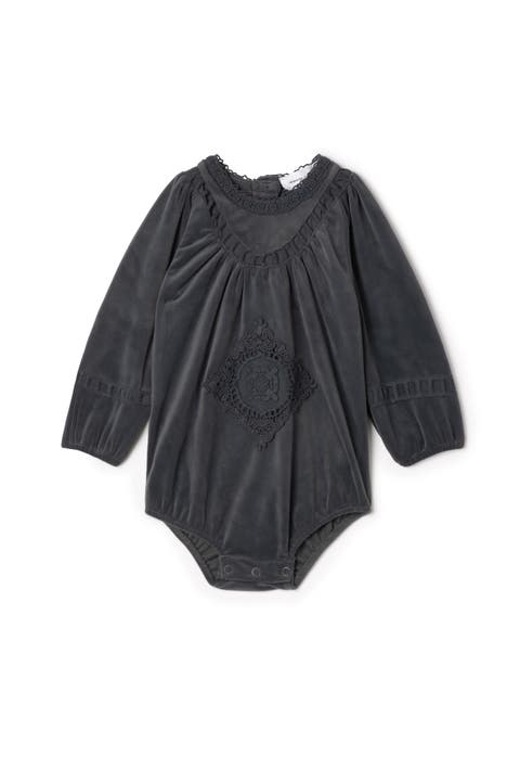 Velvet Lace Bubble Dress (Baby)
