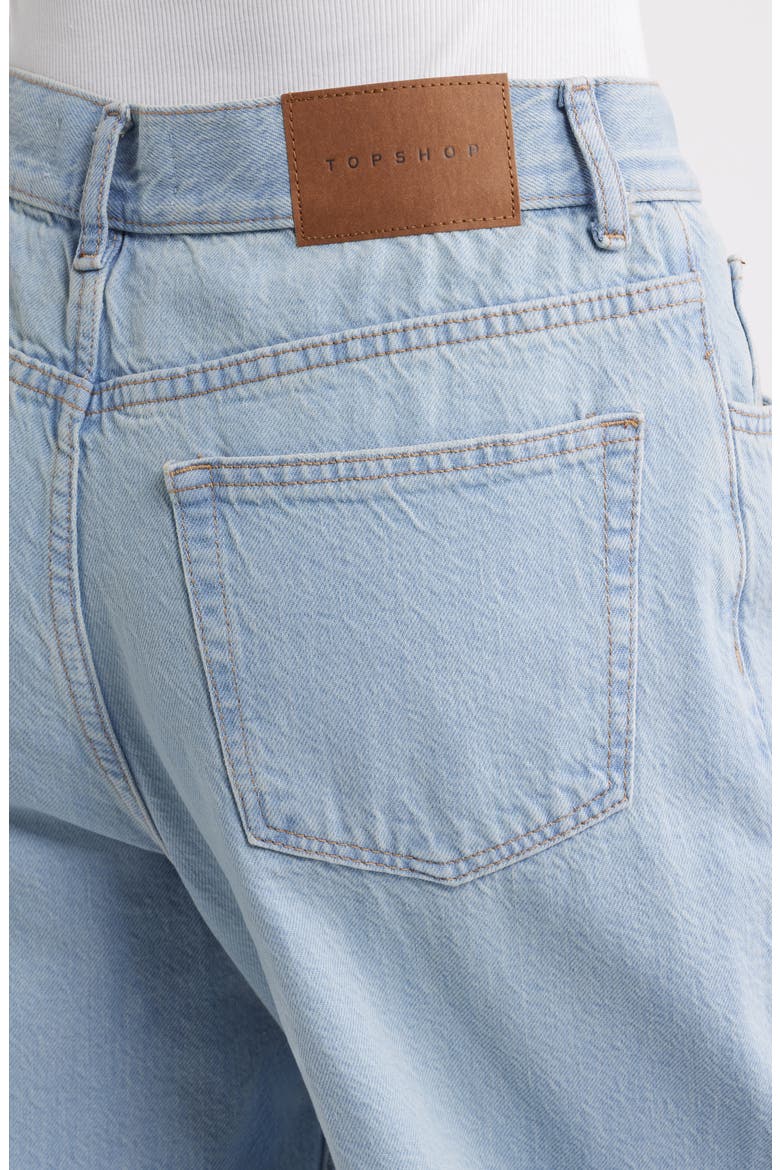 Ripped Column Jeans, Alternate, color, MBLUE