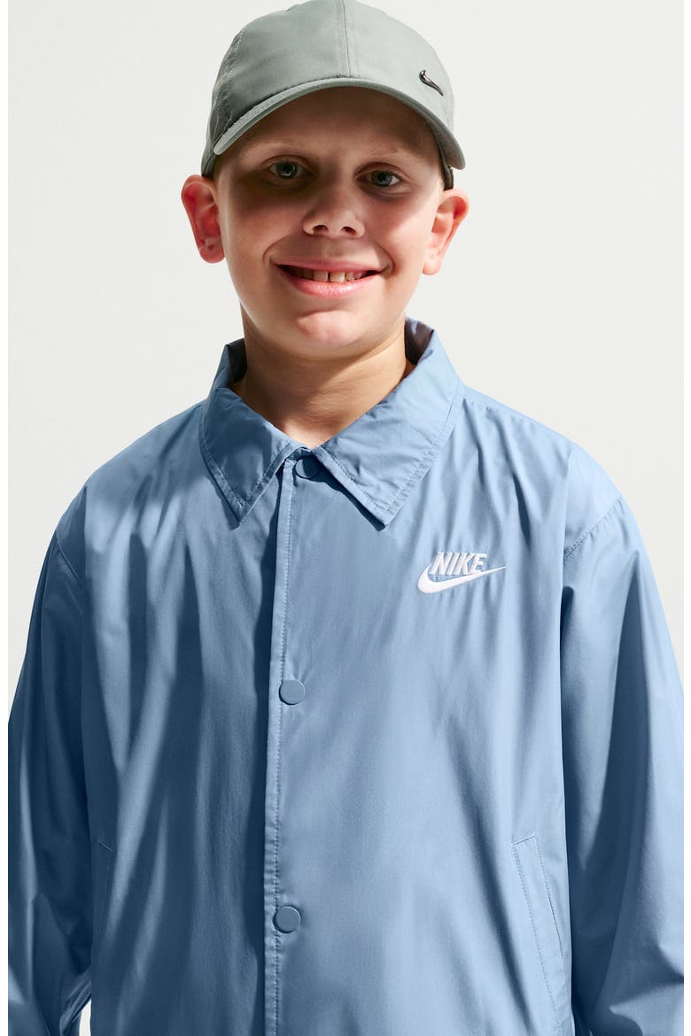 Kids' Club Water Repellent Jacket, Alternate, color, WORK BLUE/ WHITE