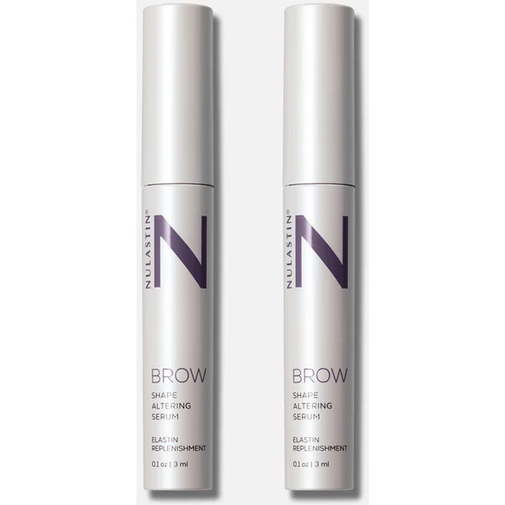Nulastin Brow Shape Altering Serum Starter Set In Transparent