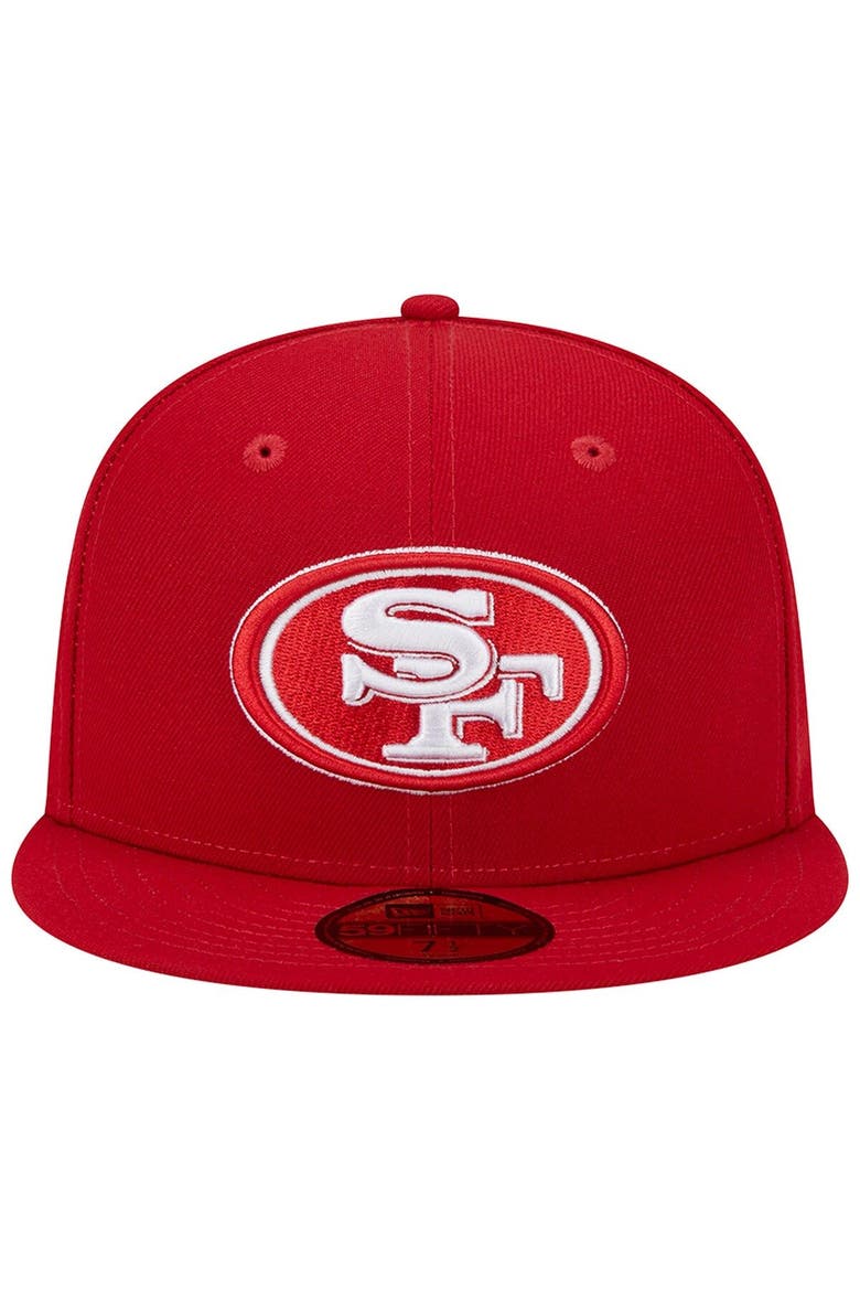 Men's New Era Scarlet San Francisco 49ers Super Bowl XXIX Main Patch 59FIFTY Fitted Hat, Alternate, color, Scarlet