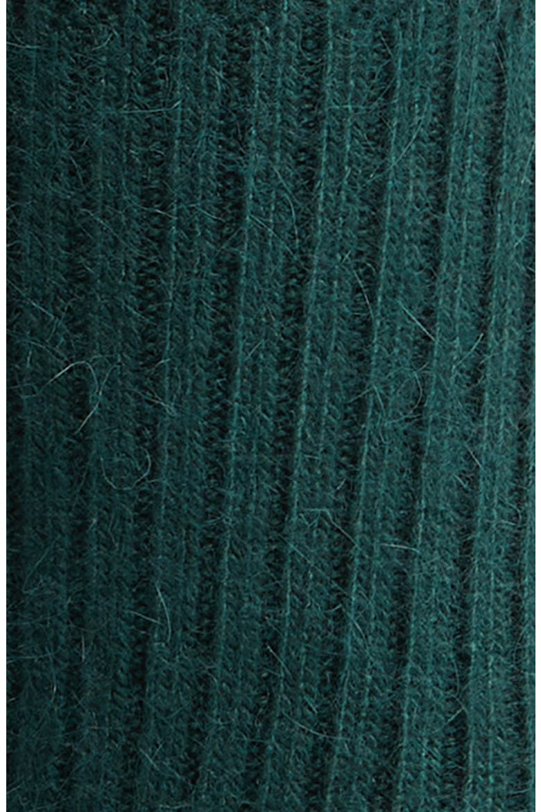 Cashmere Blend Crew Socks, Alternate, color, GREEN