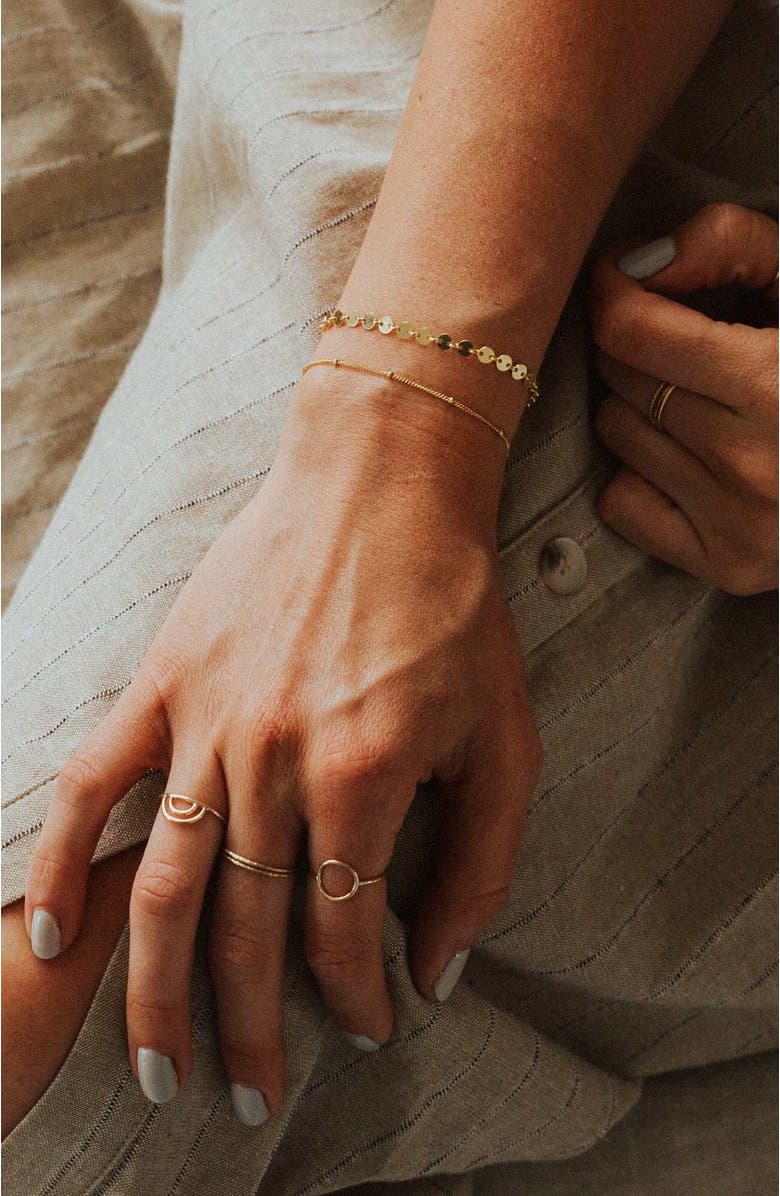 MADE BY MARY Satellite Bracelet, Alternate, color, Gold Filled