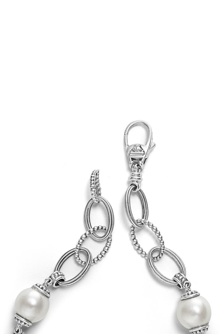 Luna Freshwater Pearl Station Bracelet, Alternate, color, MARINE
