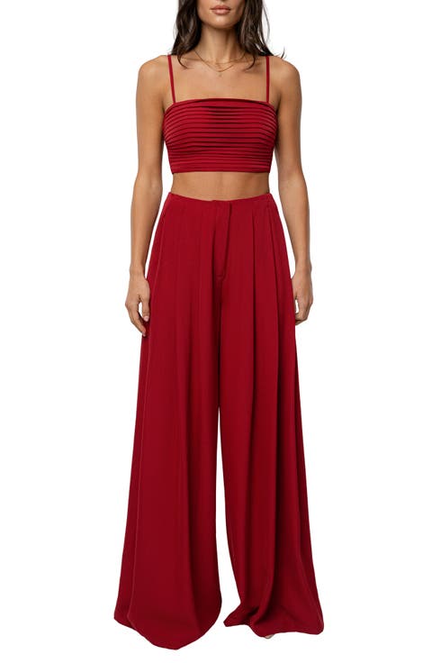 Serenade Crop Top & Wide Leg Pants