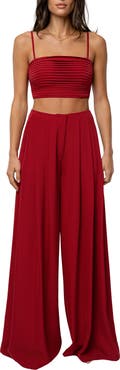 JLUXLABEL Serenade Crop Top
Wide Leg Pants