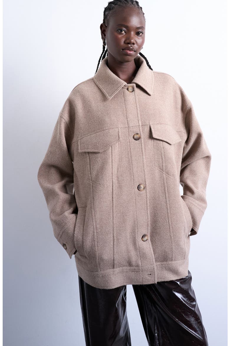 Chore Jacket, Main, color, LIGHT BROWN