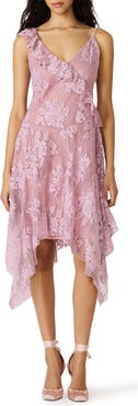 Steve Madden Dariella Lace Ruffle Asymmetric Dress