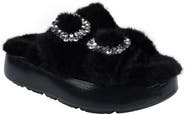 ZIGIny Fly Faux Fur Platform Slide Sandal