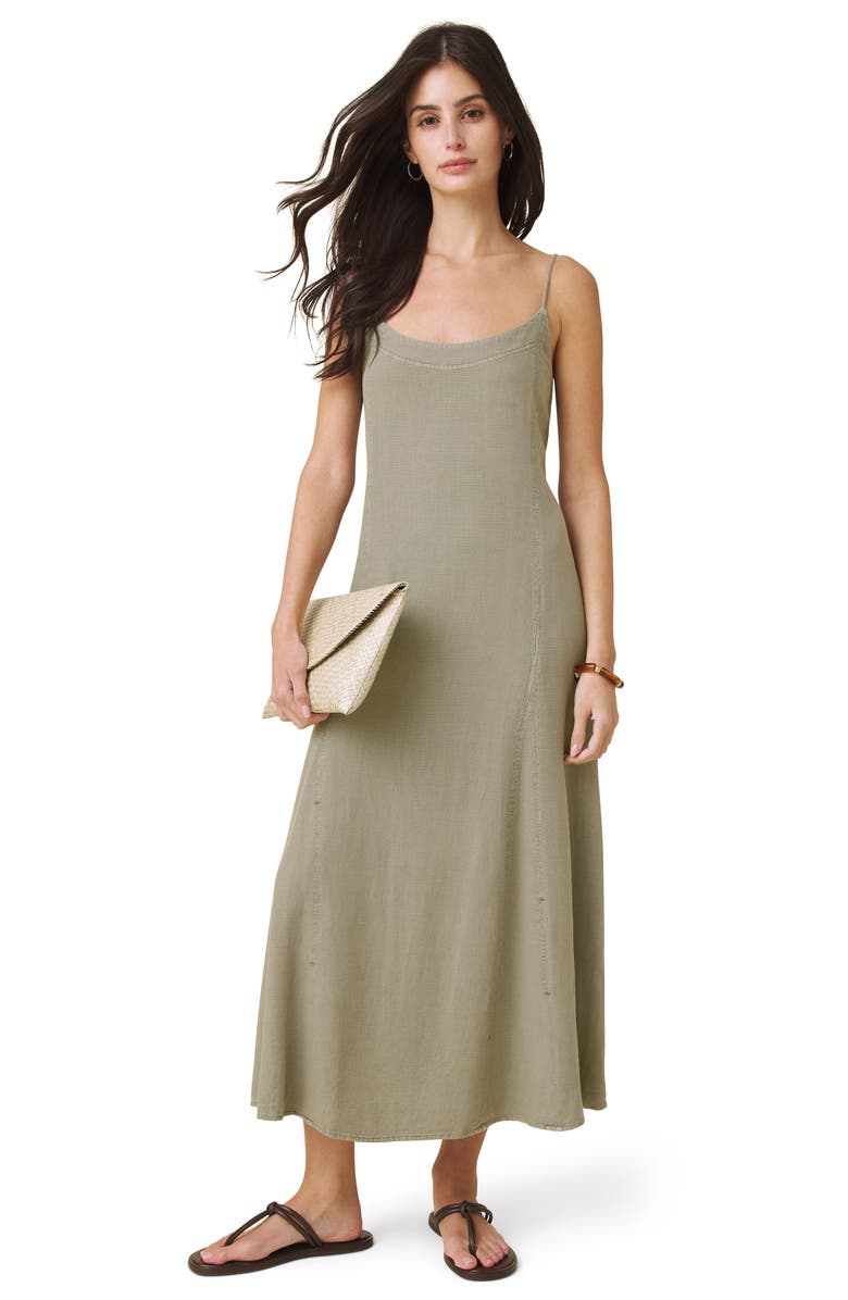 Splendid Coastal Maxi Dress, Alternate, color, Eucalyptus Green