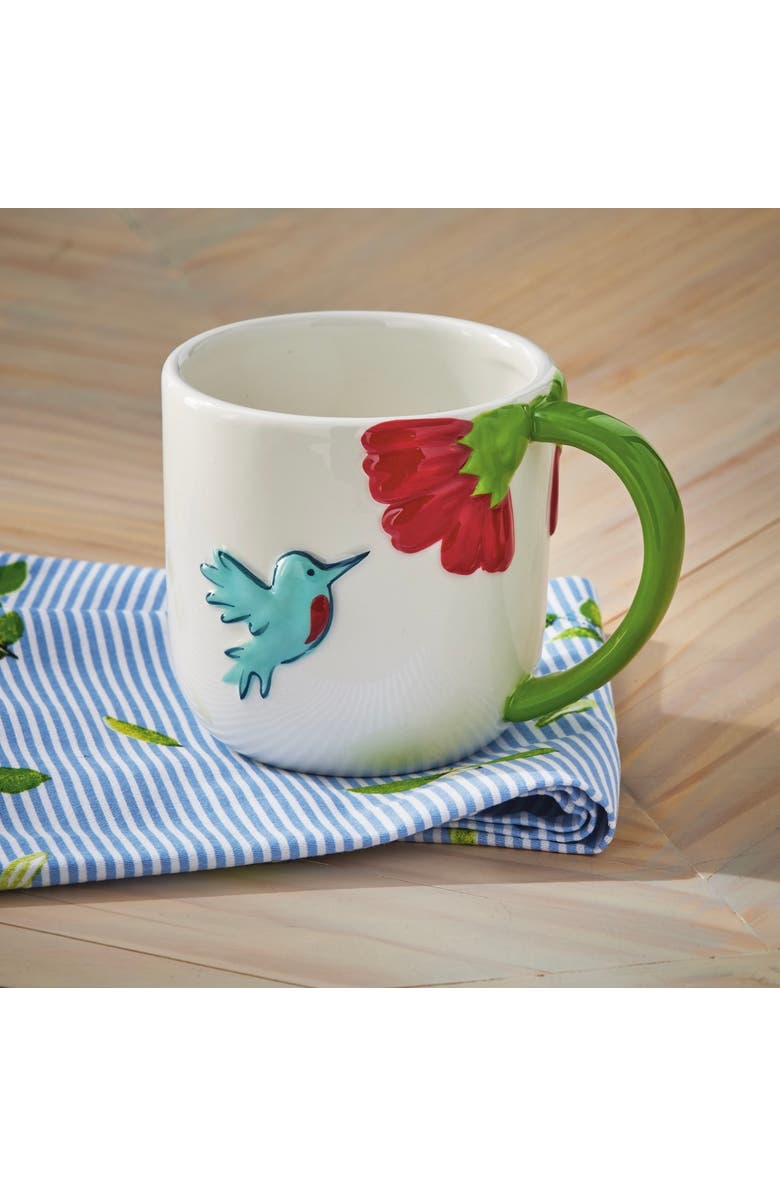 tag Hummingbird Earthenware Mug Multi 18 oz 4.04 x 4.04 x 4.01 in, Alternate, color, Multicolored