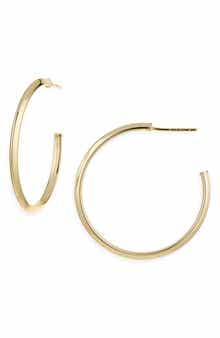 ARGENTO VIVO Knife Edge Round Hoop Earrings